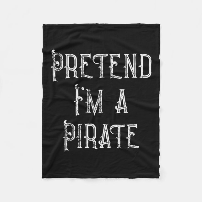 Tu so, als wäre ich ein Piratenarmseligen Hallowee Fleecedecke (Vorderseite)
