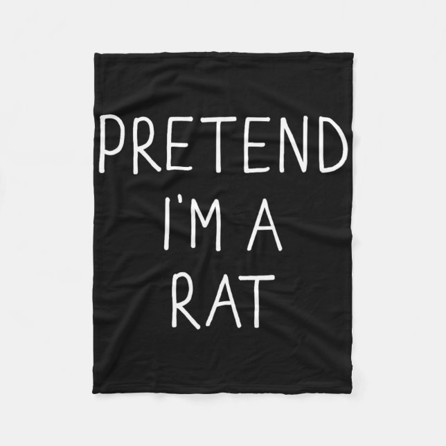 Tu so, als wäre ich ein Ratten Fun Lazy Easy Diy H Fleecedecke (Vorderseite)