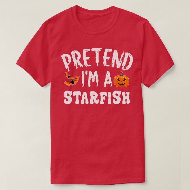 Tu so, als wäre ich ein Starfish Halloween-Kostüm  T-Shirt (Design vorne)