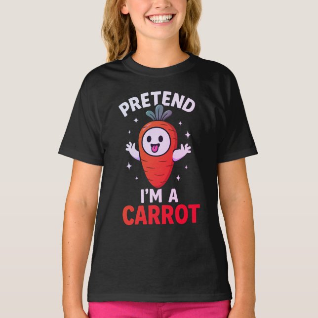 Tu so, als wäre ich ein Veganer Karottengeister T-Shirt (Vorderseite)