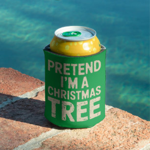 Tu so, als wäre ich ein Weihnachtsbaumkostüm Dosenkühler