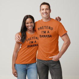 Tu so, als wäre ich eine Bananenkostüm Halloween-L T-Shirt