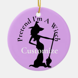 Tu so, als wäre ich eine Hexe Thunder_Cove Keramik Ornament