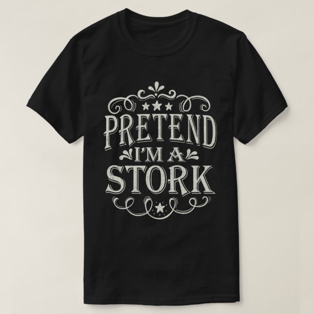 Tu so, als wäre ich eine Stock-Lazy-Halloween-Kost T-Shirt (Design vorne)