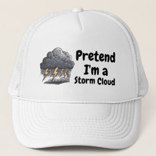Tu so, als wäre ich eine Sturmwolke faules Kostüm Truckerkappe