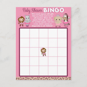 Tu Tu Cute Ballerina Baby shower cartes BINGO TTC