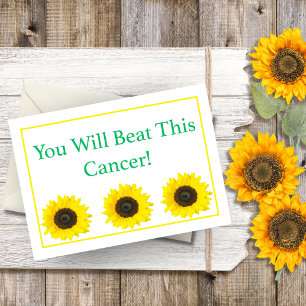 Tu Verras Ce Cancer ! Carte Sunflower