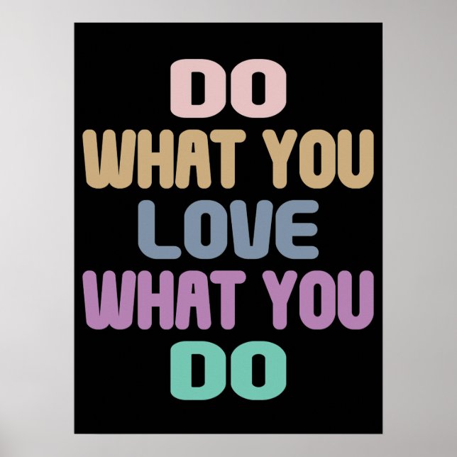 Tu, was du in Liebe tust - Motivierend Angebot Poster (Vorne)