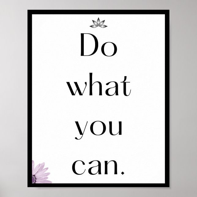 Tu, was du kannst, Kostenvoranschlag Poster (Vorne)