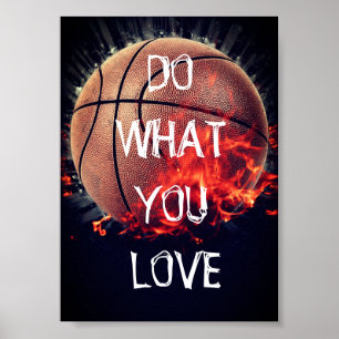 Tu, was du Liebe Basketball Poster