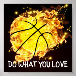 Tu, was du Liebe Basketball Poster