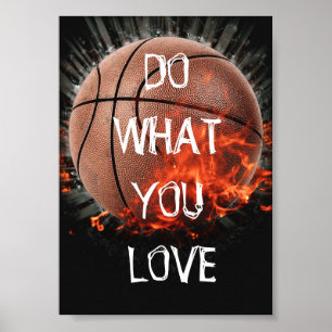 Tu, was du Liebe Basketball Poster