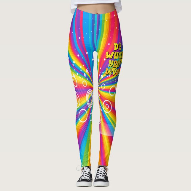 Tu, was du Liebe hast! Motivierend Leggings (Vorderseite)