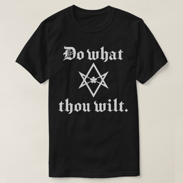 Tu, was du willst T-Shirt (Design vorne)
