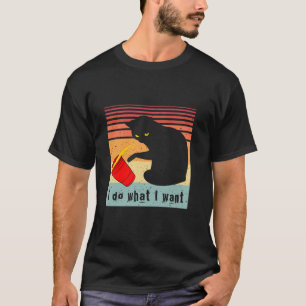 Tu, was ich Vintage Black Cat Red Cup Funny Gewoll T-Shirt