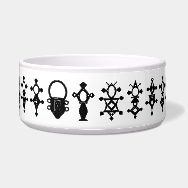 Tuareg Crosses Große Pet Bowl Napf (Vorderseite)