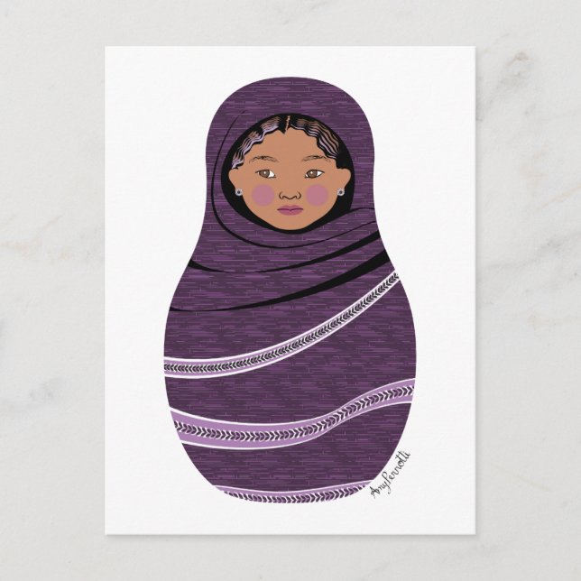 Tuareg Matryoshka Postcard Postkarte (Vorderseite)