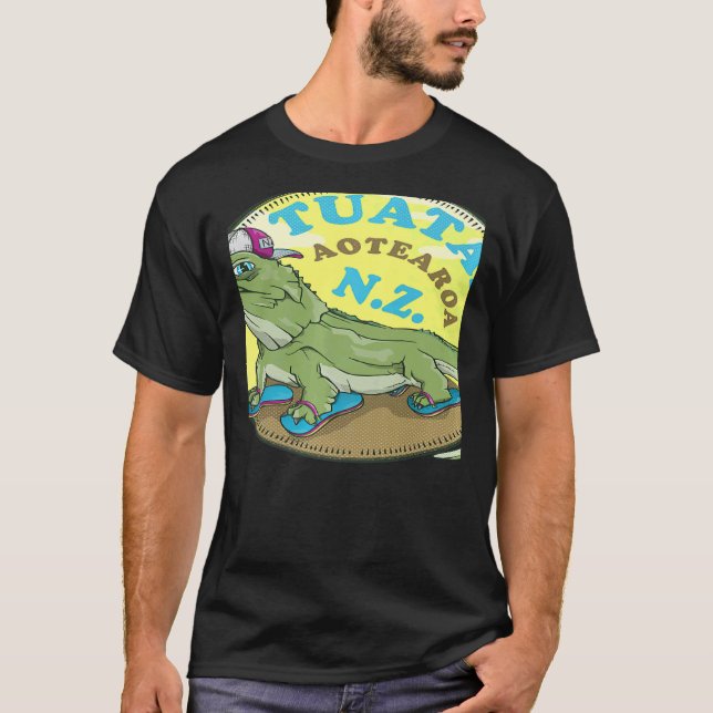 Tuatara New Zealand T-Shirt (Vorderseite)