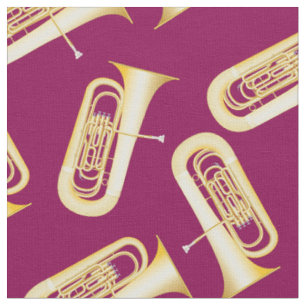 Tuba Band Music Musician Room Decke Magenta Stoff