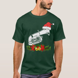 Tuba Christmas Pajamas Music Instrument T-Shirt