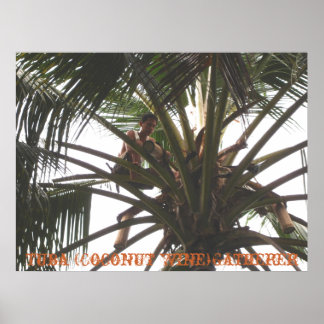 Tuba (Coconut Wine) Gatherer, Tuba (Coconut Win.. Poster