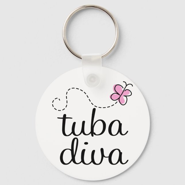 Tuba Diva Schlüsselanhänger (Vorderseite)