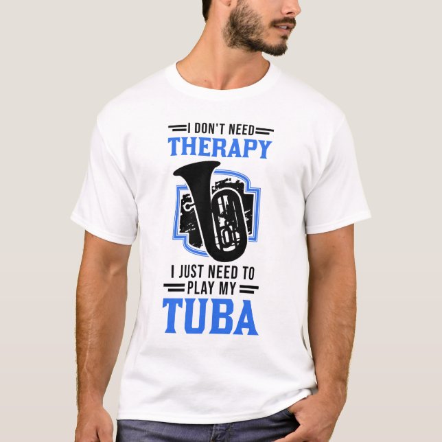Tuba Freizeit Orchester Tubaspieler T-Shirt (Vorderseite)