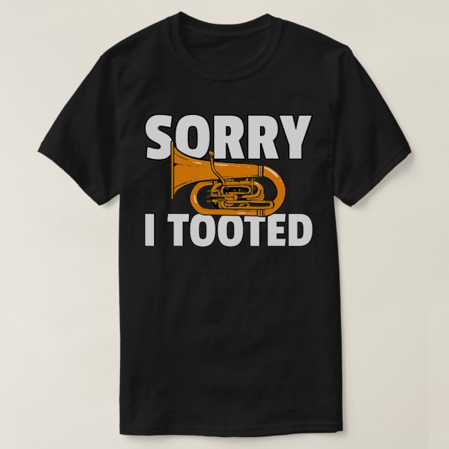 Tuba Funny Brass Instrument Player T-Shirt (Design vorne)