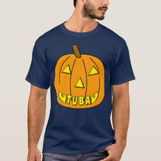 Tuba Halloween Pumpkin Vintag T-Shirt