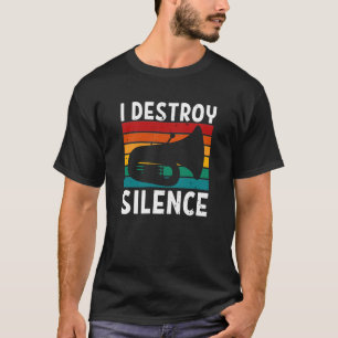 Tuba - Ich zerstöre den Silence Tuba Player T-Shirt