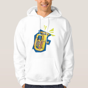 Tuba Instrument Homme Sweat à Capuche