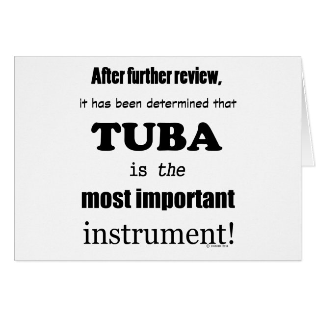 Tuba Instrument le plus important (Devant horizontal)
