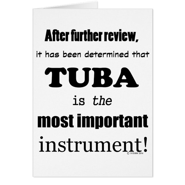 Tuba Instrument le plus important (Devant)