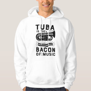 Tuba ist die Bacon der Musik Marching Band Lustige Hoodie