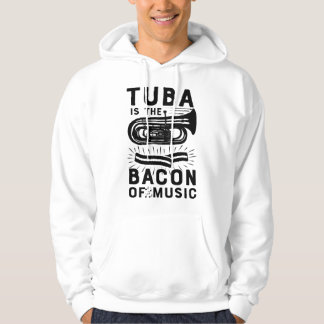 Tuba ist die Bacon der Musik Marching Band Lustige Hoodie
