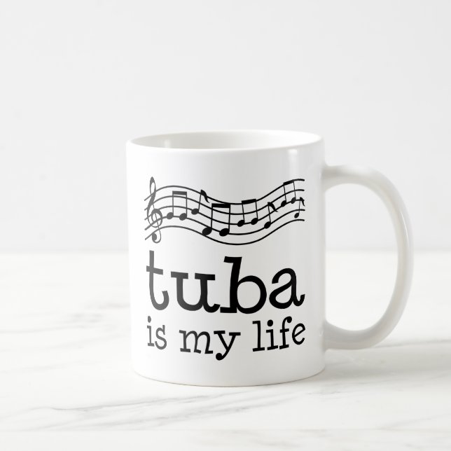 Tuba ist mein Leben Kaffeetasse (Rechts)