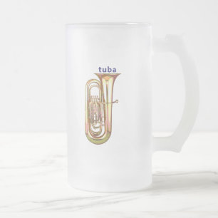 Tuba Mattglas Bierglas