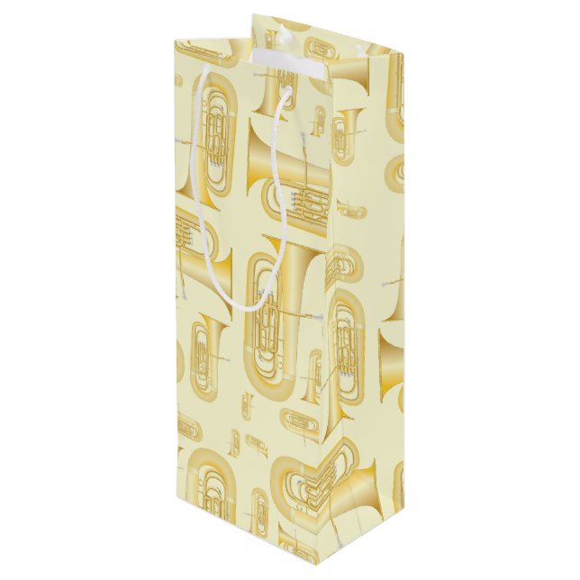 Tuba Musician Band Enseignant Vin Sac cadeau (Dos Angle)