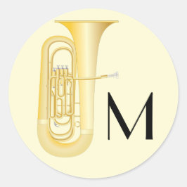 Tuba musicien de bande enseignant Sticker classiqu