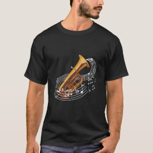 Tuba-Musiknoten von Messinginstrumenten T-Shirt
