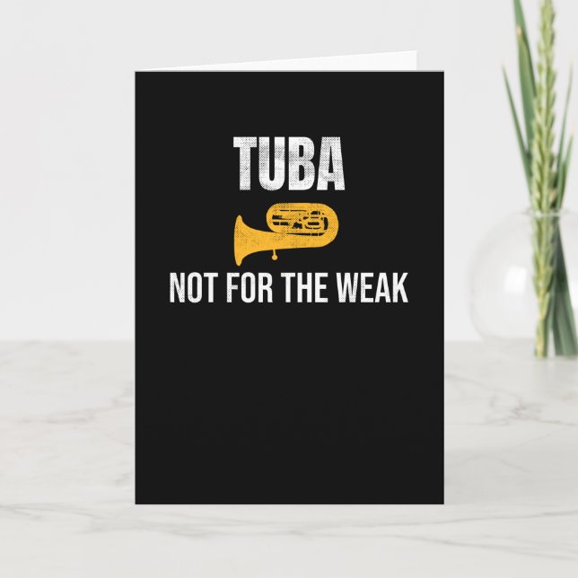 Tuba Player Geschenke| Tuba Marching Band Tubist Karte (Vorderseite)