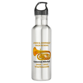 Tuba Player High School Band Gold Personalisiert Edelstahlflasche