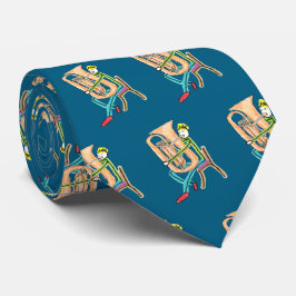 Tuba Playing Stickman Krawatte