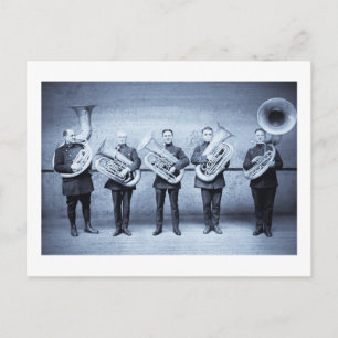 Tuba Polizisten Postkarte