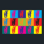 Tuba Pop Art Poster<br><div class="desc">Tuba Pop Art. Wenn Tuba Ihr Hobby,  Beruf oder Besessenheit ist,  zeigen Sie es mit großen Tuba-T - Shirt,  Tasse,  Aufklebern,  und mehr. Sie sind auch tolle Geschenke für andere Tuba Fans!</div>