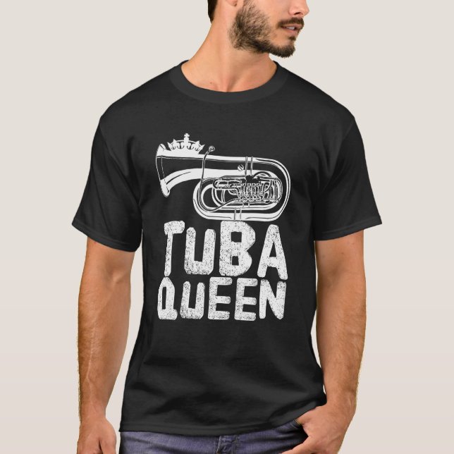 Tuba Queen   Tuba Player T-Shirt (Vorderseite)