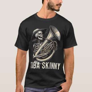 Tuba Skinny Skeleton Jazz Band Vintage T-Shirt
