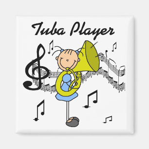 Tuba-Spieler T-Shirts und Geschenke Magnet