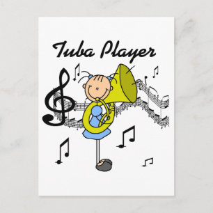 Tuba-Spieler T-Shirts und Geschenke Postkarte