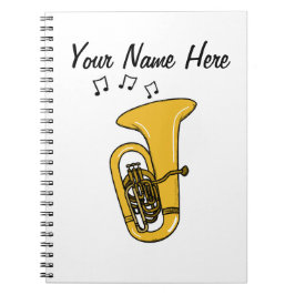 Tuba Tubaist Brass Musician Music Teacher Custom Notizblock
